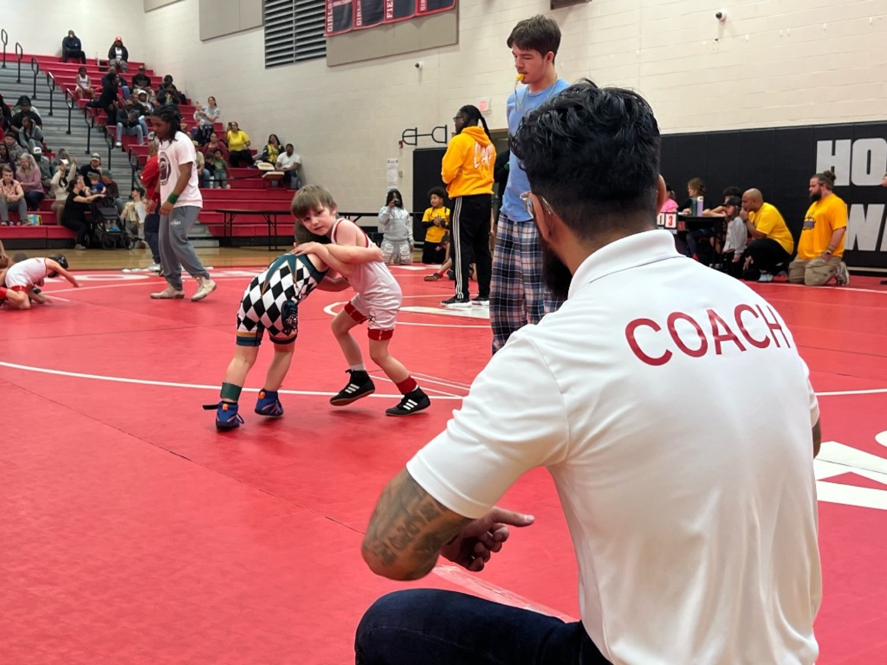 Coaching youth wrestling